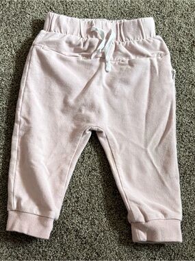 Little Ones Pink Jogger Pants with Drawstring Waist